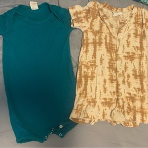 Kate Quinn Bamboo 6-12 months baby shorties. Boy. Girl. Gender neutral.